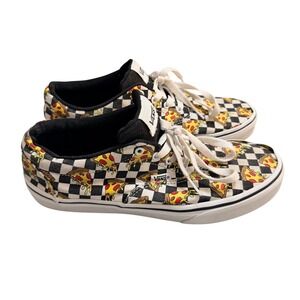 Vans Late Night Pack Pizza Checkerboard Sneakers Youth 6.5 Womens 8 721356
